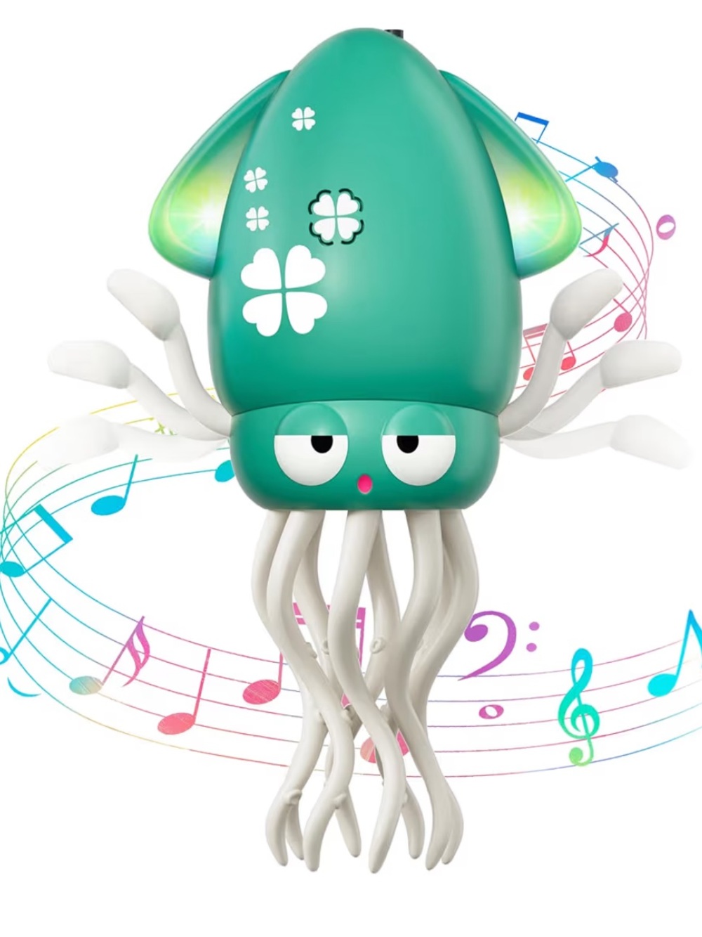 Electric GREEN Dancing Squid-Child and Pet Toy